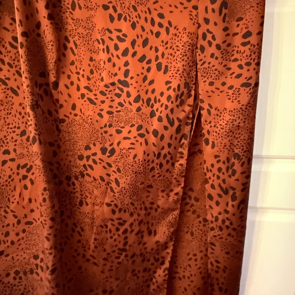 Wilfred burgundy and black Patterned Skirt